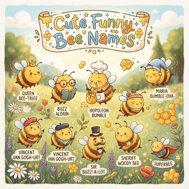 Cute Funny Bee Names