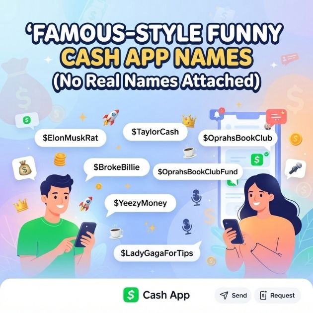 Famous-Style Funny Cash App Names (No Real Names Attached)