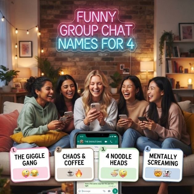 Funny Group Chat Names For 4