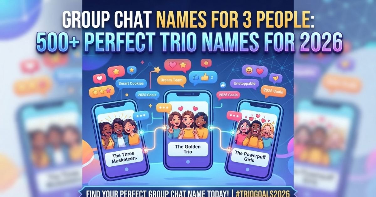 Group Chat Names for 3 People