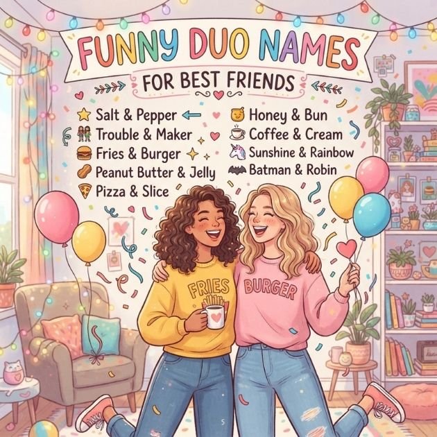 👯 Funny Duo Names for Best Friends