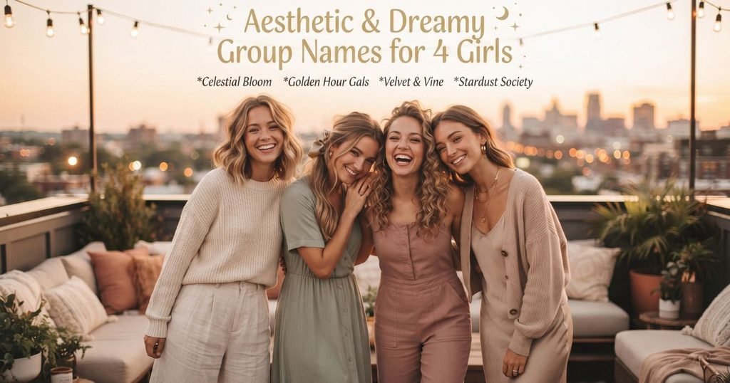 Aesthetic & Dreamy Group Names for 4 Girls