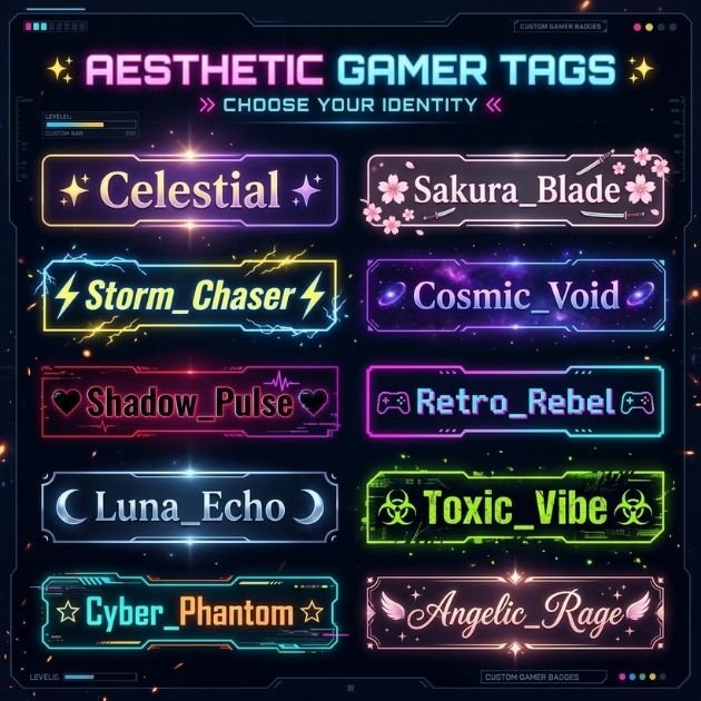 Aesthetic & Stylish Gamer Tags