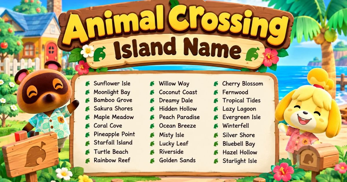Animal Crossing Island Name