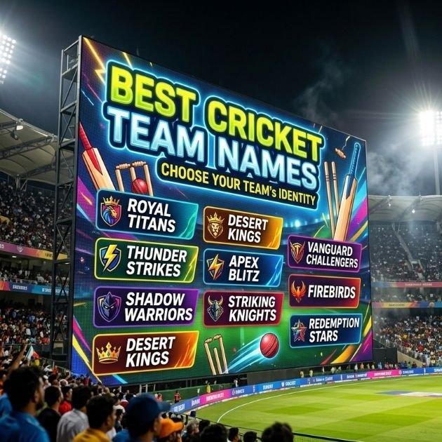 Best Cricket Team Names