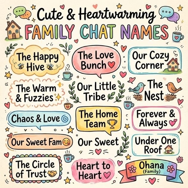 Cute & Heartwarming Family Chat Names