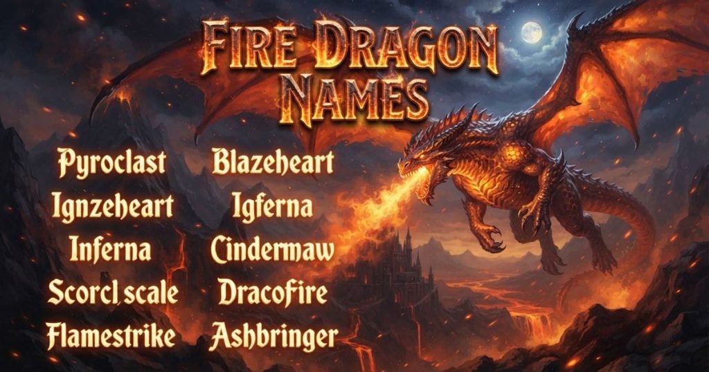 Fire Dragon Names