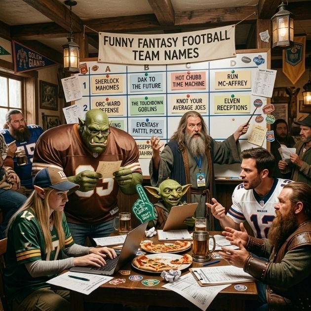 Funny Fantasy Football Team Names