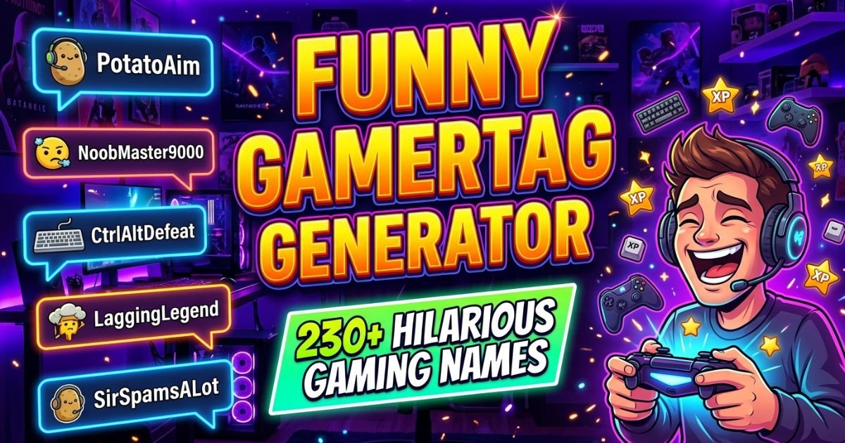 Funny Gamertag Generator