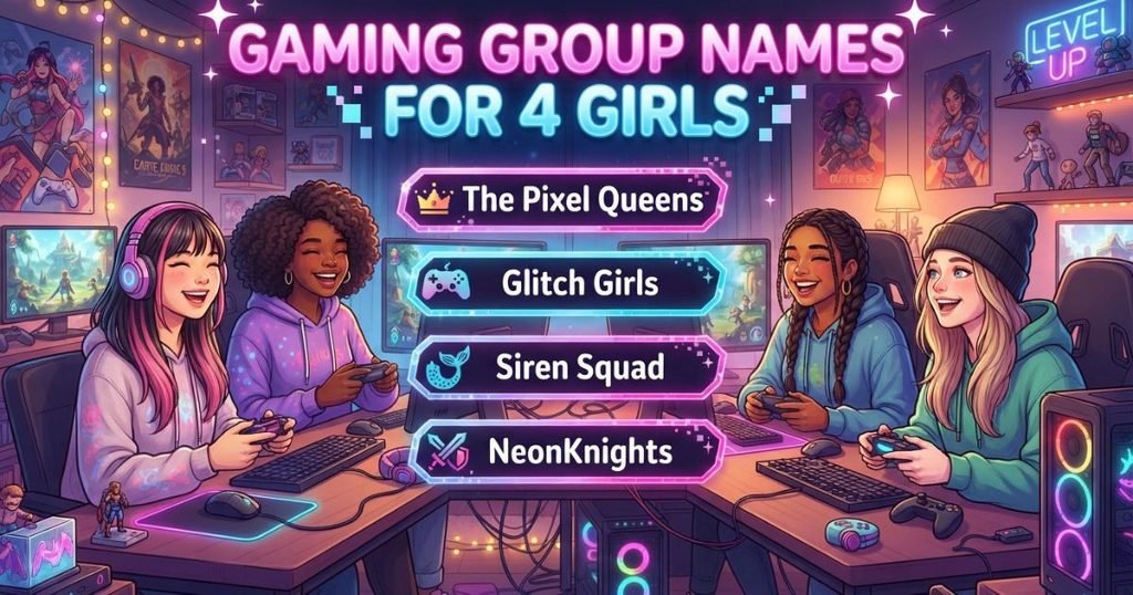 Gaming Group Names for 4 Girls