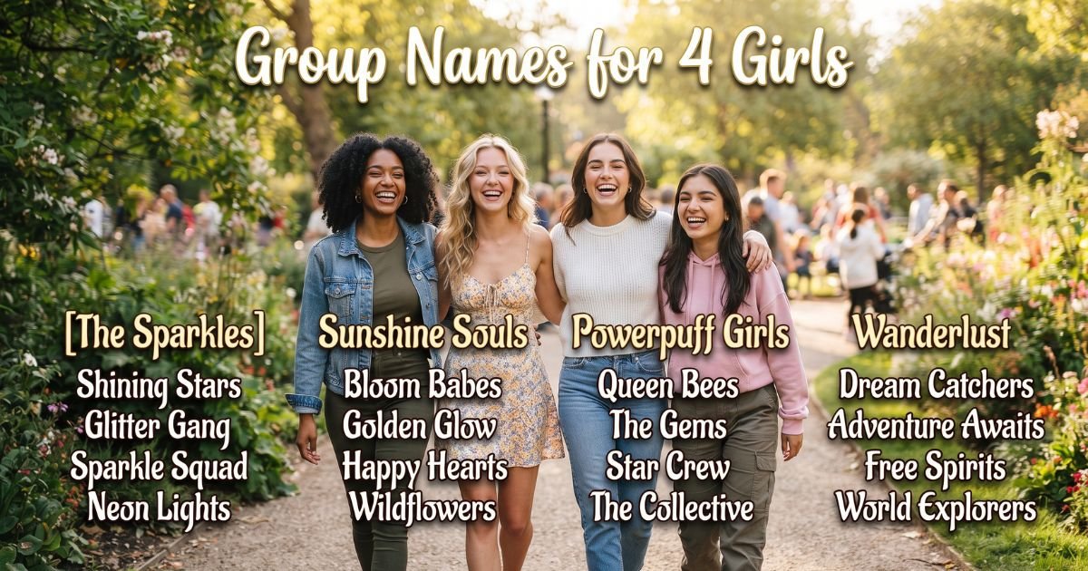 Group Names for 4 Girls