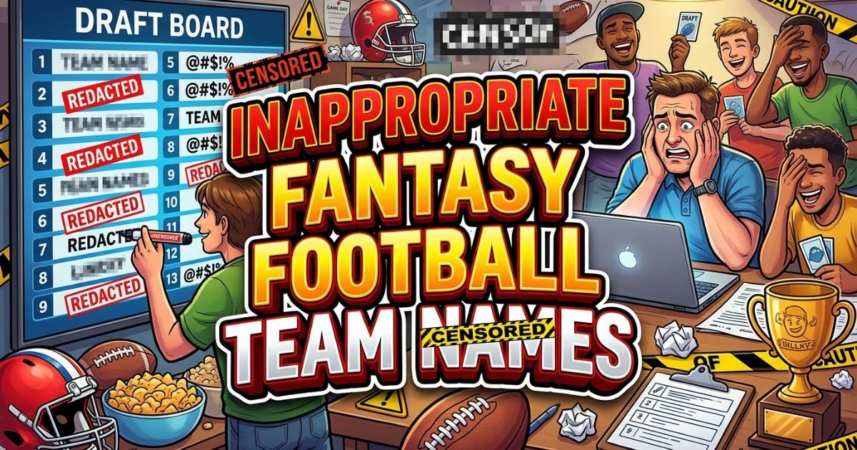 Inappropriate Fantasy Football Team Name
