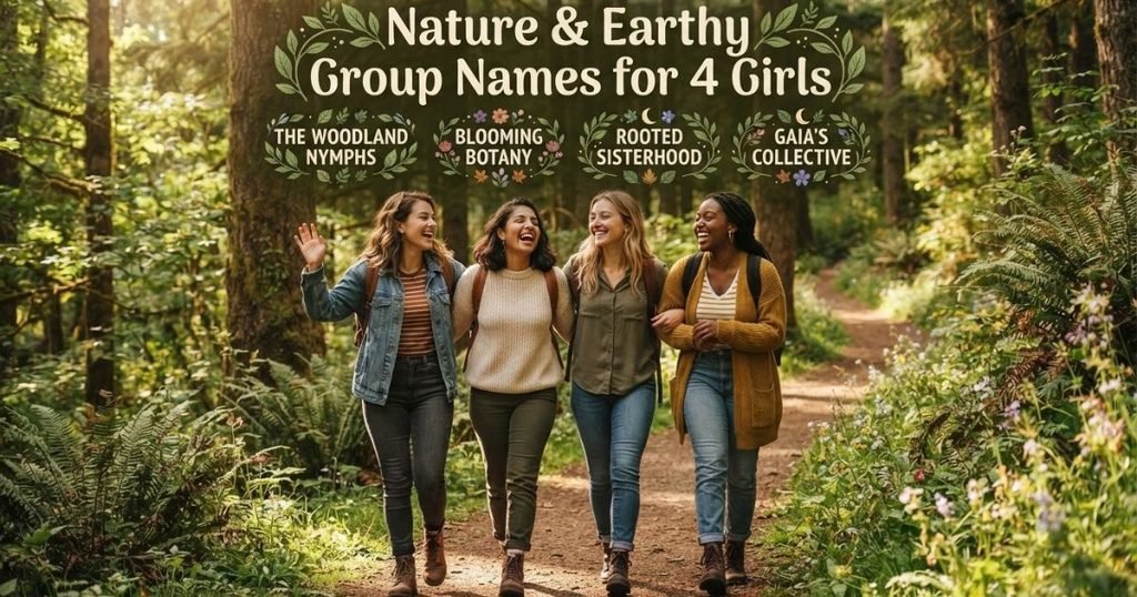 Nature & Earthy Group Names for 4 Girls