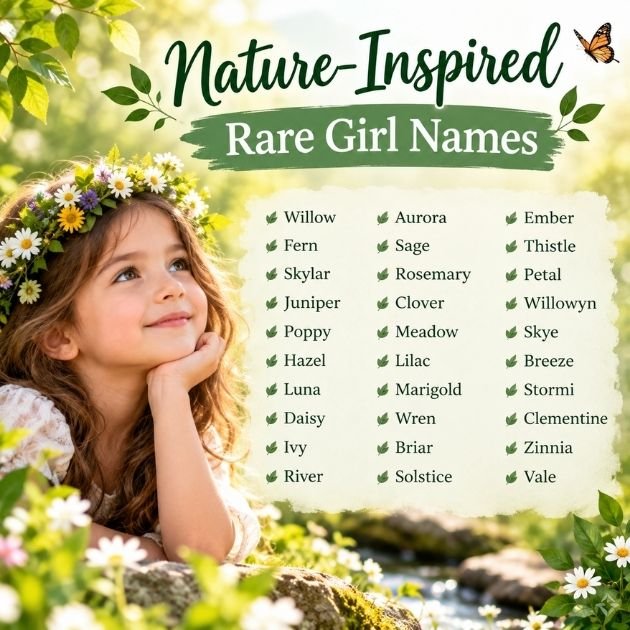Nature-Inspired Rare Girl Names