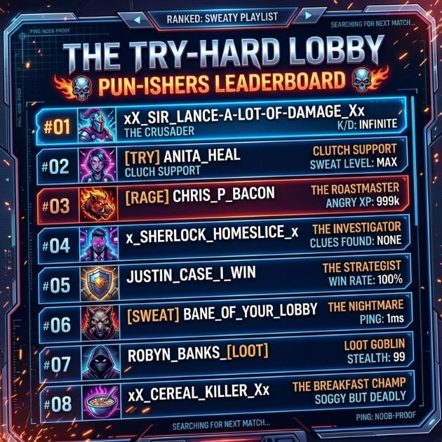 Pun & Wordplay Tryhard Names
