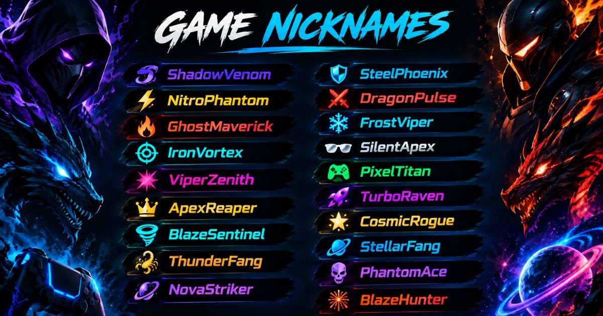 Game Nicknames