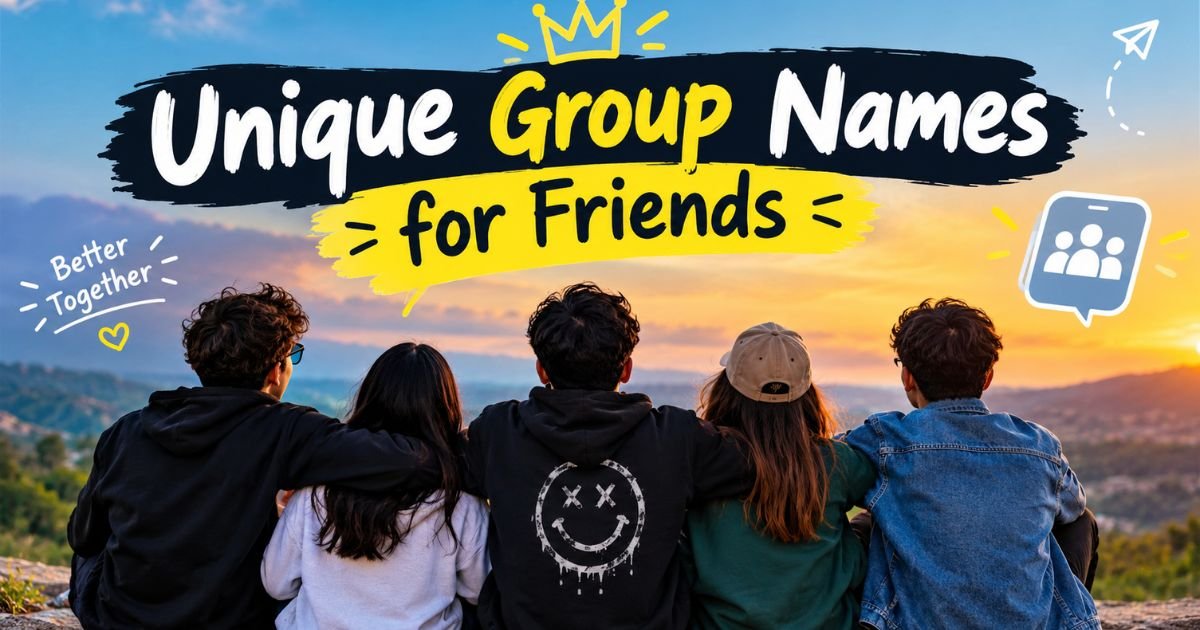 Unique Group Names for Friends
