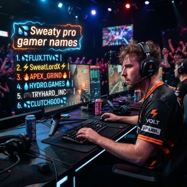 💦 Sweaty pro gamer names